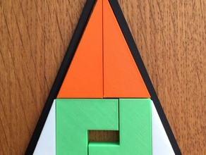 magic triangle math maths puzzle 3d print model - Mito3D