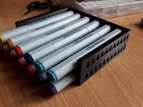 spectrum aqua pen holder tool holders boxes 3d print model - Mito3D