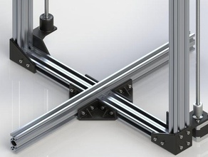 reinforcing cross profile 2040 tevo tarantula 3d printer parts 3d print model - Mito3D