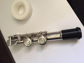 cheap b-foot flute music 3d print model - Mito3D