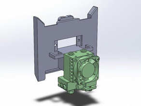 chimera plate my quick fit carriage 3d printer parts e3d 3d print model - Mito3D