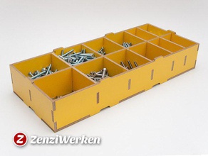 compartment storage box cnclaser containers cnc router hdf stepcraft zenziwerken 3d print model - Mito3D