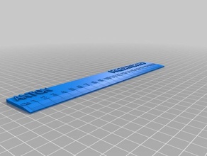 my customized ruler 20cm office 3d print model - Mito3D
