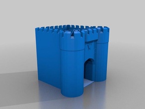 büyük gatehouse stronghold sahne 3d print model - Mito3D