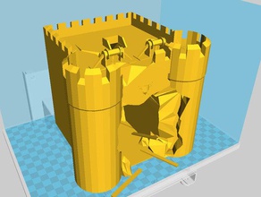 stronghold Torhaus großen zerstört Requisiten 3d print model - Mito3D