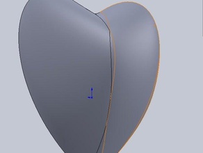 10cm corazón hacer el molde de fundición las esculturas resina 3d print model - Mito3D