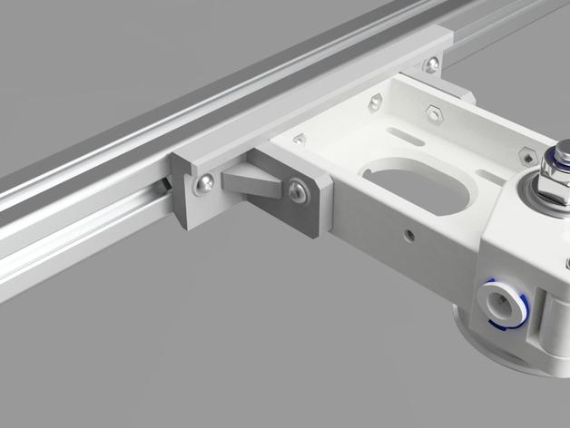 soporte de cinturón seguridad en el extrusor 2020 perfil 3d la impresora partes extrusora montaje 3D print model - Mito3D