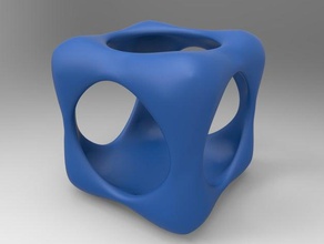 topologique cube art topologie 3d print model - Mito3D