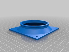 meine angepasste ductpipe Adapter kleine printbeds zu tools 3d print model - Mito3D