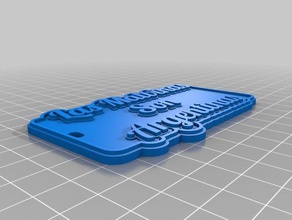 las malvinas son argentinas llaveros personalizado 3d print model - Mito3D