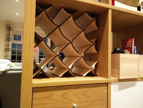 wine rack ikea kallax organization 3d print model - Mito3D