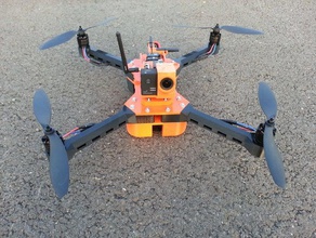quadcopter diy rc araç kamera monte edin diydrone diydrones gerçek quadrocopter sj5000 sjcam 3d print model - Mito3D