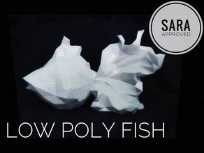 low poly peixe animais low-poly lowpoly lowpolygon sara aprovado 3d print model - Mito3D