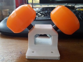 caméra dolly roue de montage planche à roulettes roues support 3d print model - Mito3D