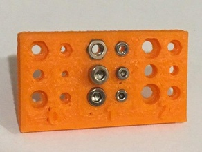 porca de parafuso recortes m2 m3 openscad biblioteca partes parafusos a calibração fixador métrica nozes nutsnbolts 3d print model - Mito3D