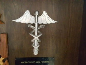 corpsman symbol us navy art hm rate 3d print model - Mito3D