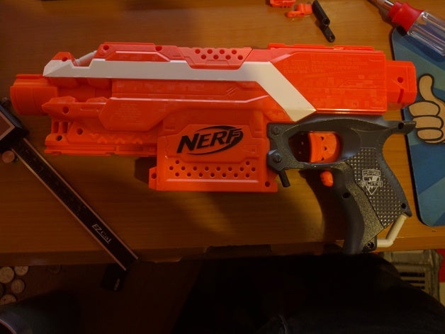 nerf stryfe mag release Hebel - Spielzeug Spiele 3D print model - Mito3D