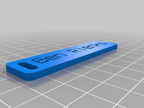 meine angepasste customizer-version des Gepäck-label Organisation 3d print model - Mito3D