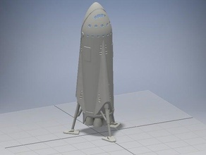 mars koloni aka gezegenler arası uzay gemisi taşımacılığı araçlar 3d print model - Mito3D