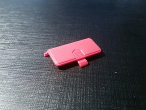 tacotronic de poche couvercle la batterie jouet jeu accessoires gamewatch jeux regarder le remplacement réplique 3d print model - Mito3D