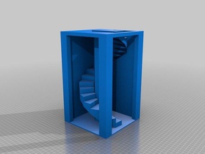 fortaleza escada adereços em espiral 3d print model - Mito3D