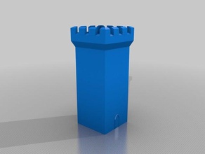 stronghold tower square props castle 3d print model - Mito3D