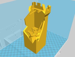 de fortaleza, a praça da torre destruída adereços do castelo 3d print model - Mito3D