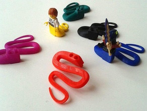 lego minifig uyumlu yılan kuyruğu inşaat oyuncaklar minifigure 3d print model - Mito3D