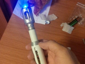 led version 10th 9th doctor sonic screwdriver props doctorwho scredriver 3d print model - Mito3D
