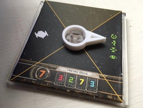 x-wing mobile arc dial games 3d print model - Mito3D