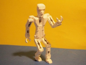 snodorob4b mechanical toys adjustable bic figures recycle robot spring 3d print model - Mito3D