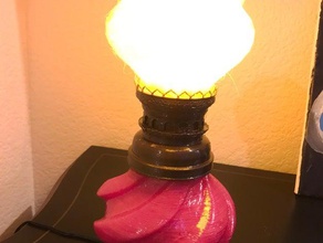 remix loubies victorian hurricane lamp decor 3d print model - Mito3D
