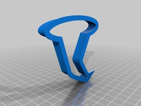 bruja sombrero de cortador la galleta cocina comedor 3d print model - Mito3D