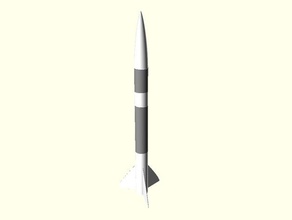 custamizable rocket 3d printing 3d print model - Mito3D
