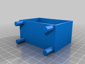 my customized holder 4-peg pegboards organization 3d print model - Mito3D