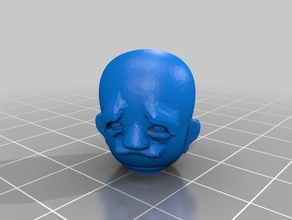 ugly head toys games lego minifig 3d print model - Mito3D