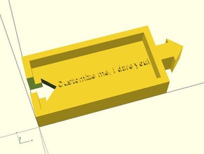 anpassbare puzzle-Stück text Rätsel kundengebundene openscad 3d print model - Mito3D