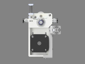 bracket 4 extruder v3 profiles surfaces 3d printer extruders 2020 mount 4040 belted bowden brackets mounting 3d print model - Mito3D