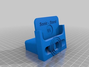 sonic-stand iphone 6s mobile phone speaker stand 3d print model - Mito3D