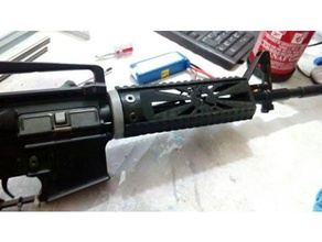 m4 ar15 airsoft handguard other 3d print model - Mito3D