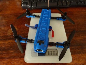 skidmark quad rc veículos drone de corrida voar 3d print model - Mito3D