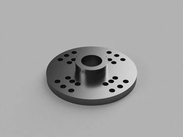brazo de servo horn ronda 3d la impresora accesorios el adaptador cuerno del torre pro 3D print model - Mito3D