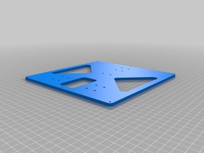 wanhao i3 thicker bed plate v3 3d printer parts 3d print model - Mito3D