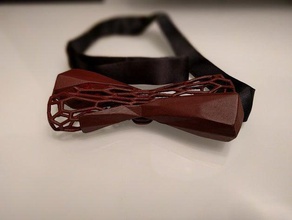 organique du low poly style bow-tie bijoux bow tie partie de voronoi 3d print model - Mito3D
