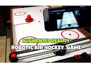 air hockey robot evo smartphone controlled open source robotics android arduino education educational educationalproject toy electronics game mechanical scienceproject science stem stepper motor vision 3d print model - Mito3D