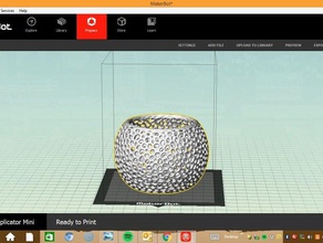große Schüssel offenen Zelle Skulpturen 3d print model - Mito3D