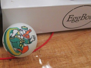 oregon duck logo 2d art eggbot state ping pong ball 3d print model - Mito3D