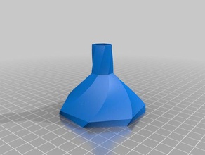 my customized torsion polygonal funnel 1 kitchen dining 3d print model - Mito3D