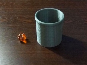 Lupe-dice-cup Würfel dice-cup mit der Lupe 3d print model - Mito3D