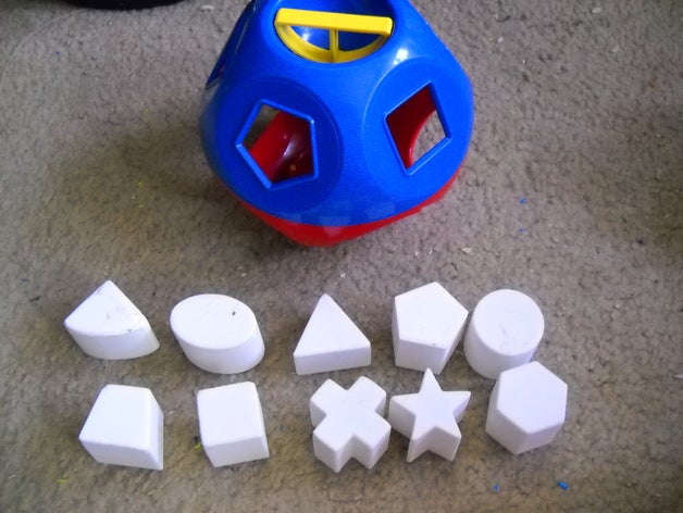tupperware forma de bola brinquedo substituição da blocos jogo acessórios 3D print model - Mito3D